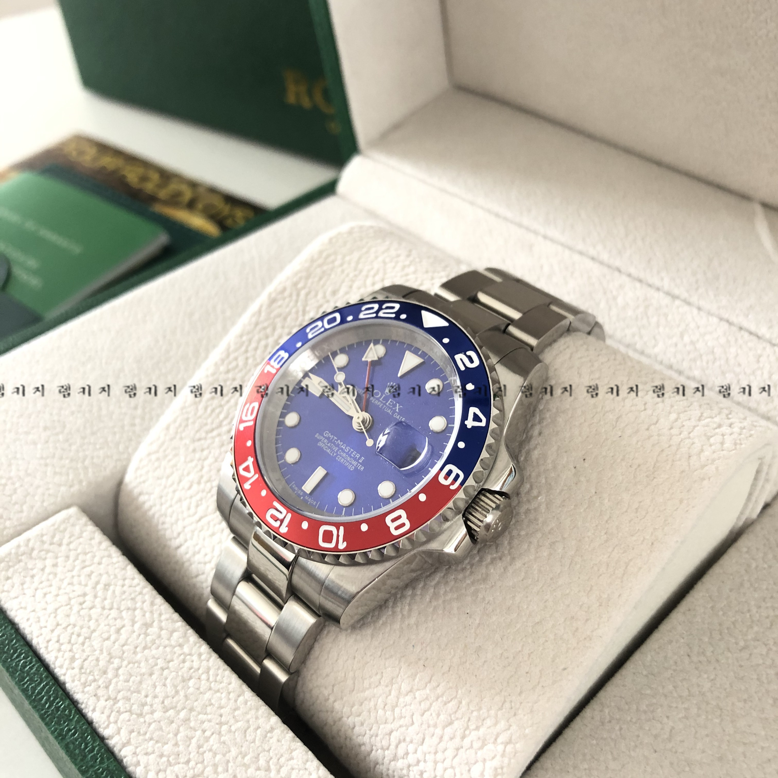 로렉스 GMT 마스터 2 펩시 메탈시계