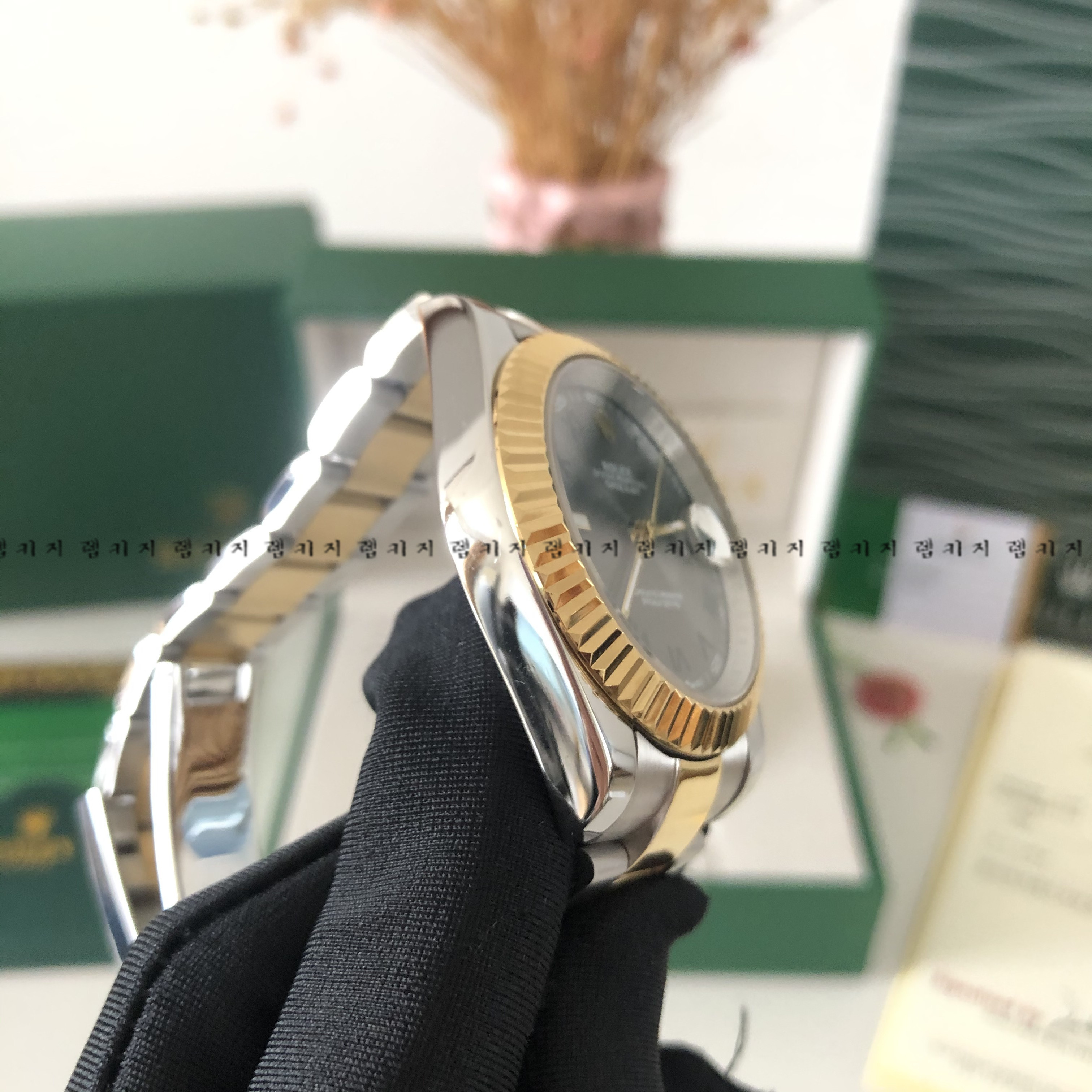 로렉스 데이저스트 로마판 콤비 메탈시계