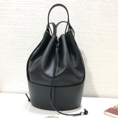 로에베 나파 카프스킨 블랙 리틀 벌룬 토트백