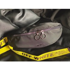 오프화이트 메탈로고 벨트백