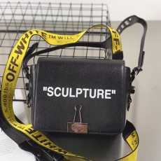 오프화이트 SCULPTURE 미니 블랙 숄더백