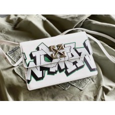 오프화이트 지트니 1.0 우먼프린트 블랙 숄더백