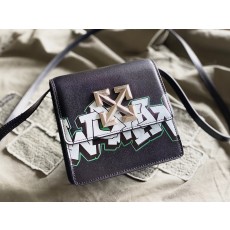 오프화이트 지트니 0.4 우먼프린트 블랙 숄더백