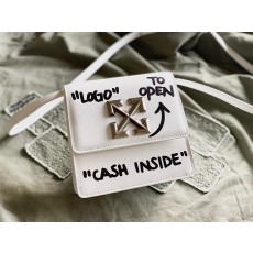 오프화이트 지트니 0.4 프린트 블랙 숄더백