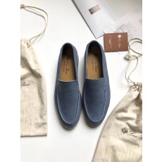 로로피아나 레이디 서머 워크 스웨이드 스카이 슬립온