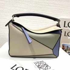 로에베 Puzzle 아이보리 탑핸들 숄더백