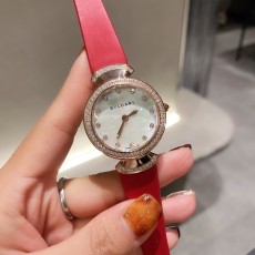 불가리 가죽시계