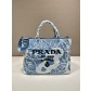 프라다 토트백 엠브로이드 스퀘어