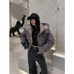 버버리 패딩 여성 크롭