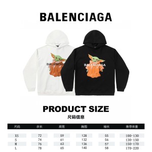 발렌시아가 후드티 남녀공용 2가지 색상