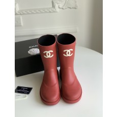 샤넬 장화 레인부츠 여성