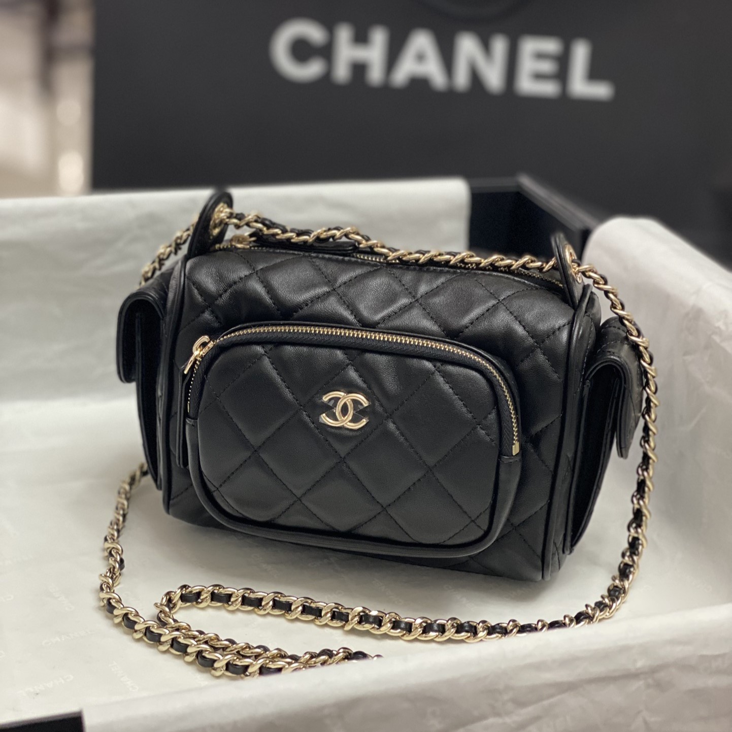 샤넬 숄더백 카메라 케이스백