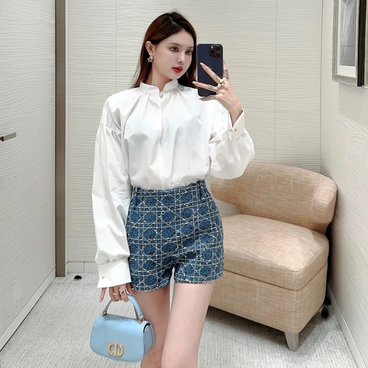 디올 셔츠 여성 2가지 색상