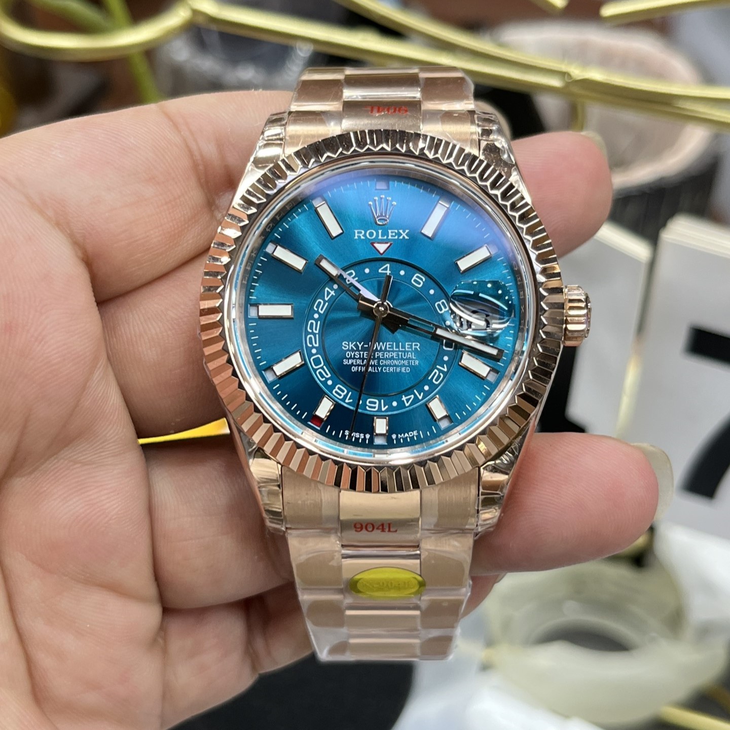 로렉스 메탈시계 스카이드웰러 (최고급)
